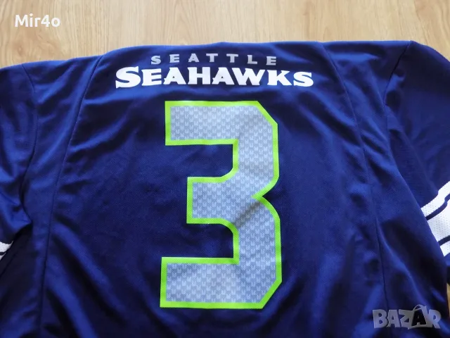 бейзболна риза texas rangers/Seattle Seahawks Russell Wilson NFL блуза тениска мъжка оригинал L, снимка 12 - Спортни дрехи, екипи - 47048089