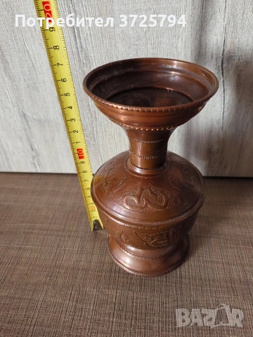 Медна ваза, снимка 4 - Вази - 54821188