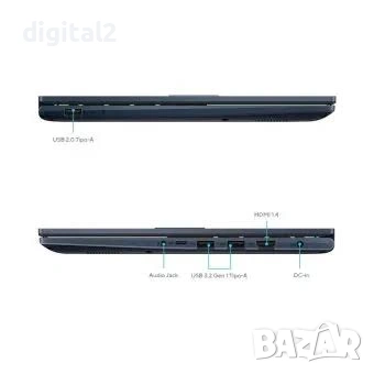 Лаптоп ASUS VivoBook 17 Intel Core i7-1355U 16GB RAM 512GB SSD NvMe  17.3" FHD IPS Нов 24м Гаранция, снимка 4 - Лаптопи за дома - 55056082