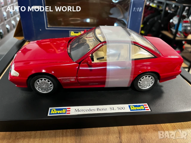 REVELL метален колекционерски модел количка MERCEDES-BENZ SL500 1994г. 88.01 лв. / 45 €, снимка 4 - Колекции - 54625347