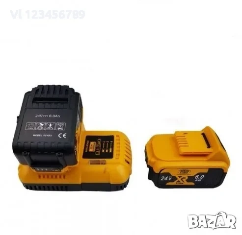 Акумулаторен перфоратор 24V 6 Ah, 2 батерии (KraftWorld), снимка 4 - Перфоратори - 53981574