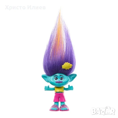 Тролче Poppy с аксесоари Trolls Мини фигурка HAIR POPS Попи Вива Брънч, снимка 4 - Други - 53439584