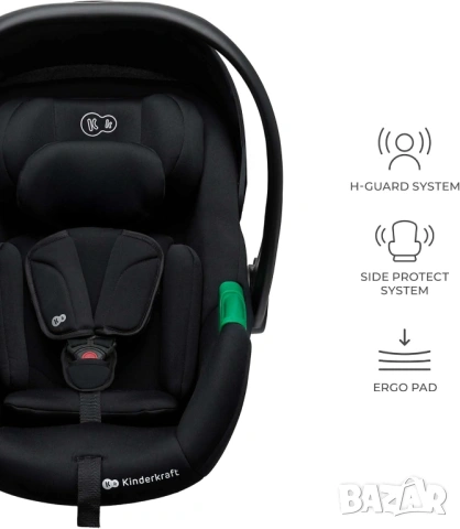 Столче за кола Kinderkraft MINK PRO 2 i Size 40 87 cm черно - НОВО, снимка 3 - Столчета за кола и колело - 54586391