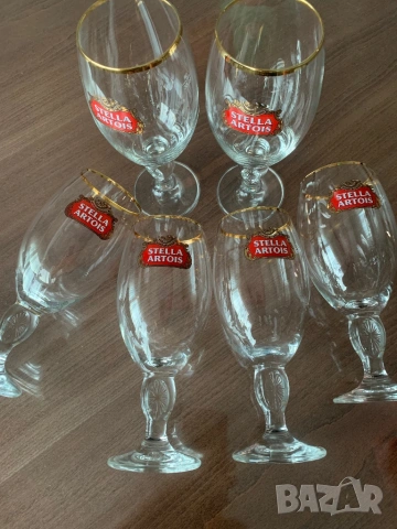 Комплект от 6 чаши за бира с логото на Stella Artois