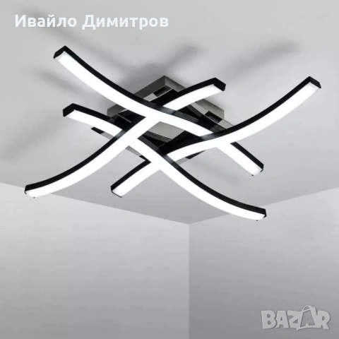 Полилей с 4 рамена в мрежест дизайн, снимка 4 - Лампи за стена - 54216720