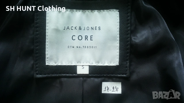 Jack & Jones JCONIMU LEATHER Jacket Размер S мъжко яке агнешка естествена кожа 17-27, снимка 13 - Якета - 54804699