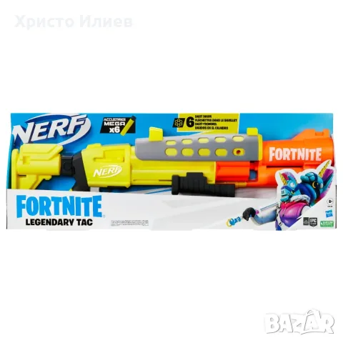 NERF FORTNITE Бластер LEGENDARY TAC с 6 стрели AccuStrike Mega, снимка 8 - Други - 55441880