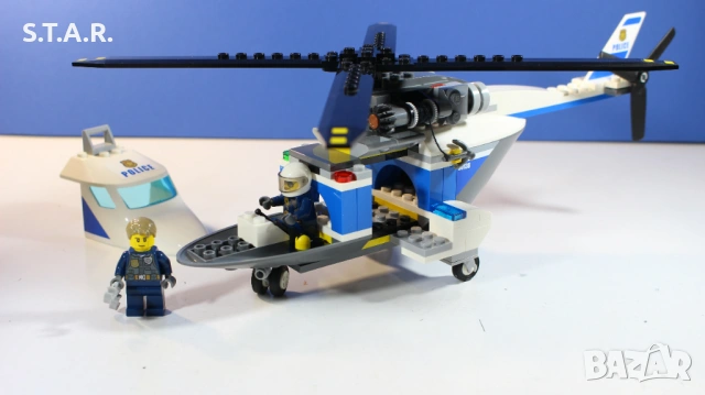 Лего Полицейско преследване с хеликоптер 60138 Lego Police High Speed Chase with Helicopter, снимка 6 - Конструктори - 52417720