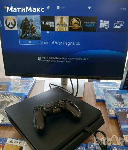 PlayStation 4 2г ГАРАНЦИЯ + контролер, снимка 3 - PlayStation конзоли - 54482453