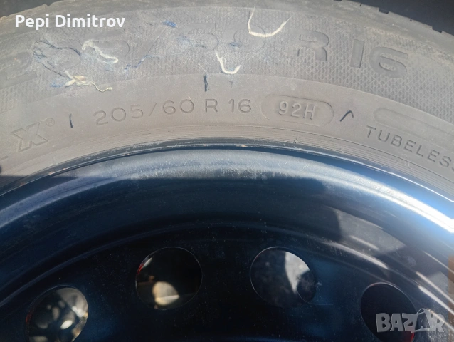 Резервна гума за Renault Grand Scenic с гума Michelin 43000027r 8200076103 / 2011, снимка 2 - Части - 54349034