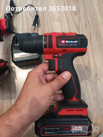 Винтоверт и ъглошлайф Einhell, снимка 8 - Куфари с инструменти - 55104554