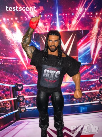 Екшън фигура WWE Roman Reigns Роман Рейнс ELITE SERIES Bloodline mattel figure елит, снимка 18 - Колекции - 48384867