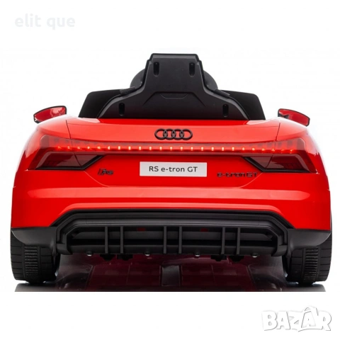 Акумулаторен джип Audi RS E-Tron GT 4X4 Licensed с меки гуми и кожена седалка 12V, снимка 18 - Детски велосипеди, триколки и коли - 55136232