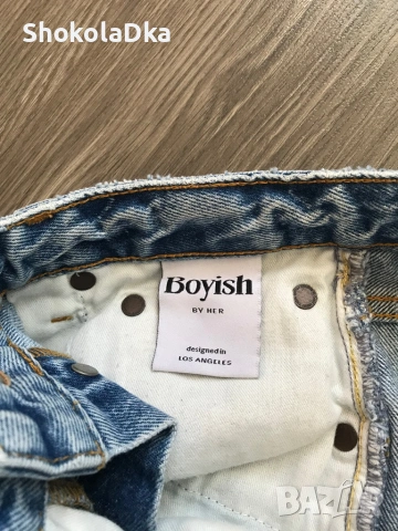 Къси дънкови панталонки Boyish размер S/M, снимка 4 - Къси панталони и бермуди - 54801289