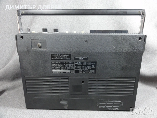 СТАР РЕТРО РАДИО КАСЕТОФОН AKAI AJ-350H JAPAN FM 65-73MHz/SW/MW, снимка 6 - Радиокасетофони, транзистори - 55062349