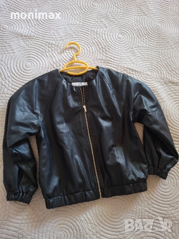 Кожено яке H&M 122 / 128, снимка 5 - Детски якета и елеци - 55249476