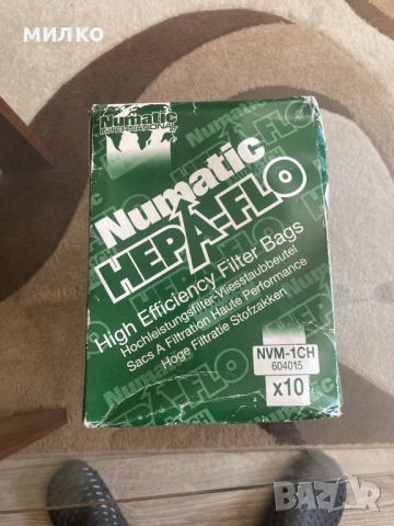 Резервни Торбички за Прахосмукачка HEPA-flo Henry Hetty Harry Numatic NVM-1CH
