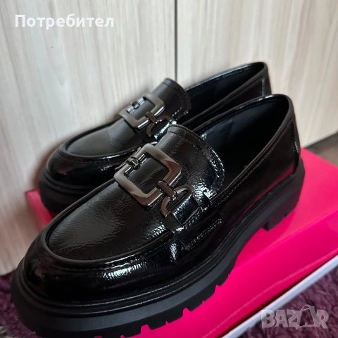 Черни лоуфъри, снимка 6 - Дамски ежедневни обувки - 54100368