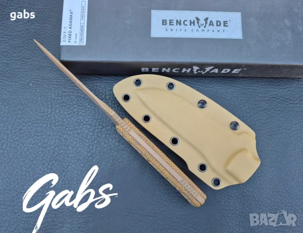 Нож Benchmade Fixed Adamas 375FE-1,Sibert Design,CPM CruWear ,фултанг, снимка 9 - Ножове - 55561457