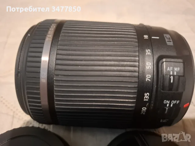 Обектив Tamron 18-200 mm 1:3,5-5,6 VC II за Canon (APS-C), снимка 2 - Обективи и филтри - 55548689