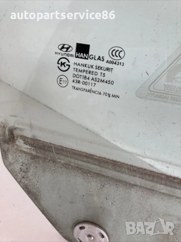 Стъкло на предна дясна врата за Hyundai Coupe 1.6 112Hp (2010), снимка 2 - Части - 54438852
