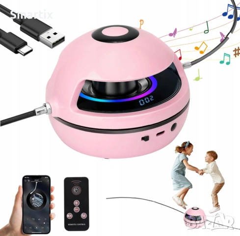 Интелигентно въже за скачане с Bluetooth, брояч и дистанционно – 10 скорости, снимка 11 - Музикални играчки - 54745839
