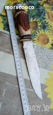 Рядък немски ловен нож -,,FES - Solingen" , снимка 4 - Ножове - 54094901