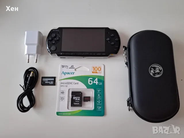 Sony PSP 3000 - Playstation Portable - качени много игри - хакната