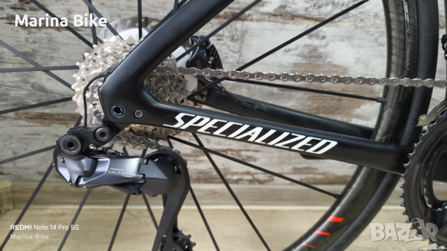 Карбонов шосеен велосипед Specialized Tarmac SL7 S-Works Ultegra Di2 Fulcrum | 52, снимка 4 - Велосипеди - 54159209