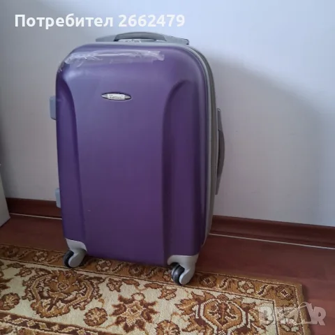 Продавам лилав куфар за екскурзия., снимка 4 - Куфари - 55372074