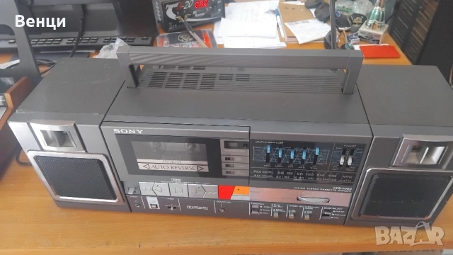 Sony CFS-7000 AM/FM Portable Cassette Tape Stereo Boombox, снимка 7 - Радиокасетофони, транзистори - 54694815