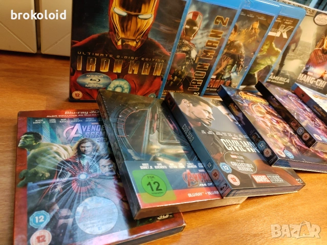 MCU - MARVEL CINEMATIC UNIVERSE блу рей лот, снимка 2 - Blu-Ray филми - 54584687