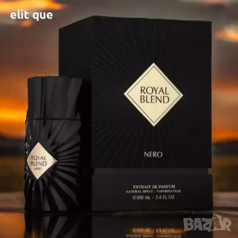 Royal Blend Nero Extrait de Parfum 100 мл – Луксозен арабски парфюм за него и нея с ванилия, уд и дъ, снимка 4 - Мъжки парфюми - 55353207