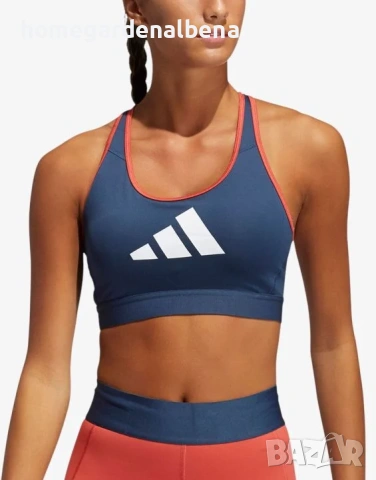 ADIDAS Medium Support Don't Rest 3-Bar Bra Navy – Дамско спортно бюстие | Оригинално