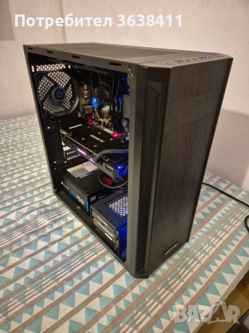 Геймърски компютър гаранция/i7 7700 16GB,GTX 1060 6GB, 256GB SSD HDD 500GB, 300GB