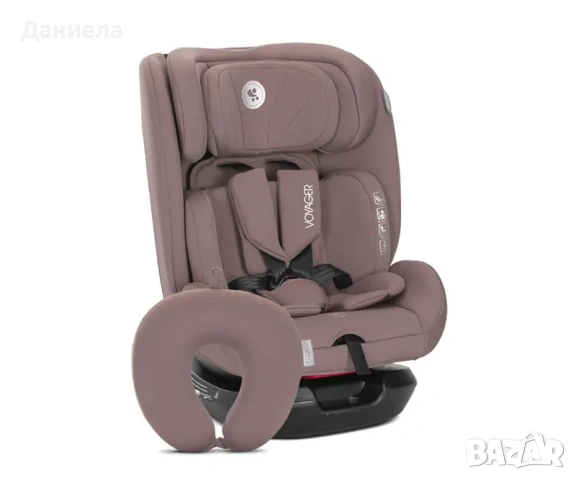 Lorelli Стол за кола Voyager pink i-Size 40-150 см+възглавница за път