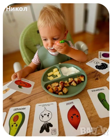 Прибори за самостоятелно хранене „Морковчета“ – лъжица и вилица, снимка 2 - Прибори, съдове, шишета и биберони - 53975539