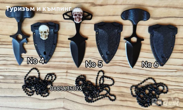 Малко ножче за носене на врата / тип ударна кама /, снимка 13 - Ножове - 43330326