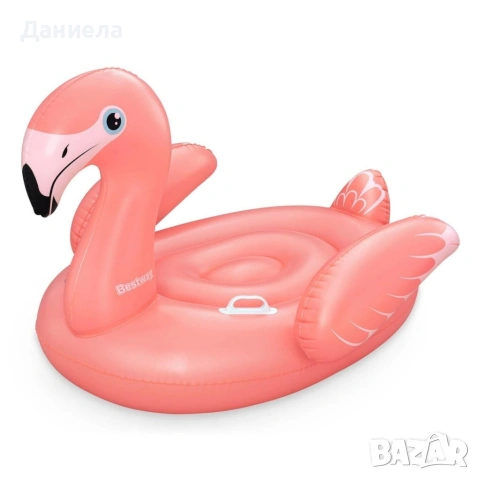 Надуваем дюшек фламинго за деца, 138 x 107 см, до 45кг, 3+ годишни, снимка 8 - Басейни и аксесоари - 54957515