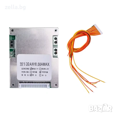 BMS 16S 60V 30A Li-ion с балансиране и термична защита за електрически скутери и велосипеди 10375, снимка 5 - Друга електроника - 54685129