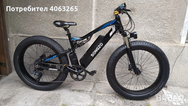 Електрически велосипед мекица Fatbike 26 цола, снимка 4 - Велосипеди - 54543923