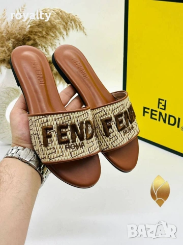 Fendi Нови Дамски Чехли Фенди Различни Цветове , снимка 2 - Чехли - 54620554