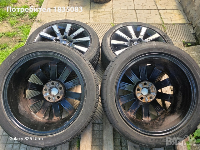 Лети джанти 17ки 5х108 Ford + летни гуми 225/45/17, снимка 9 - Гуми и джанти - 54502281