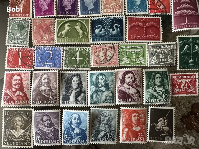 Сет пощенски марки Нидерландия 1943-1944г, снимка 8 - Филателия - 55527478