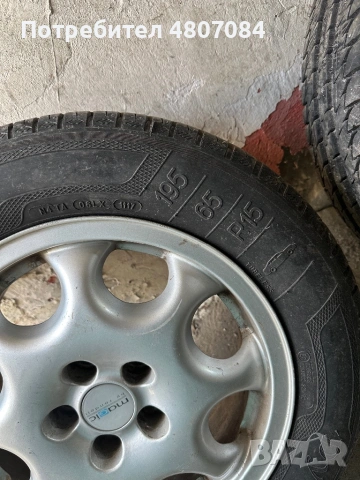 Комплект 15” джанти с летни гуми Kleber 195/65 R15 – топ състояние, снимка 4 - Гуми и джанти - 54305472