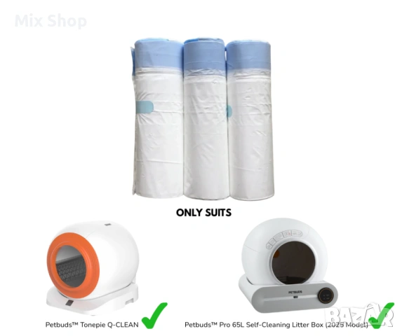 Нов Комплект от 4 броя Petbuds Heavy Duty Cat Litter Box Liners, снимка 5 - Други стоки за дома - 54137471