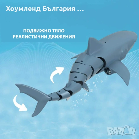 Атрактивна акула с дистанционно управление, снимка 6 - Коли, камиони, мотори, писти - 54304492