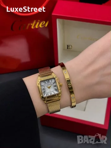 Cartier 🤍 Дамски Часовник + Гривна , снимка 14 - Дамски - 55336469