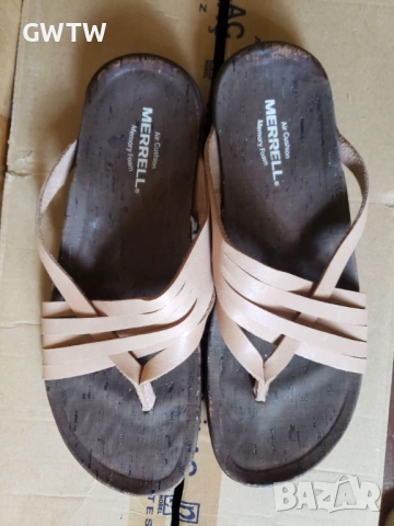 Merrell Redwood District Mahana Sandals чехли естествена кожа, снимка 5 - Чехли - 54809133