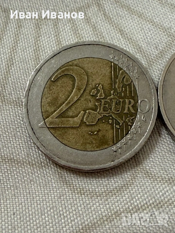 Редки колекционерски евро монети 1бр 1999г,2бр 2000г,1бр 2002, снимка 2 - Колекции - 54552272
